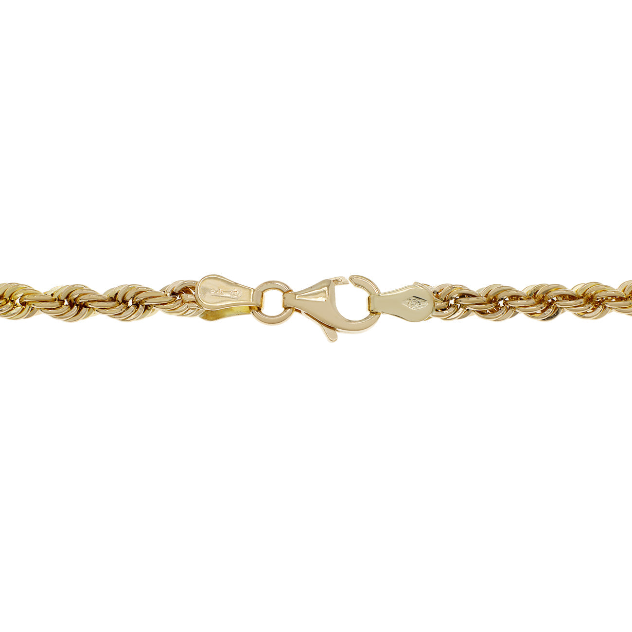 Exclusive 18K Yellow Gold Rope Bracelet — Side View