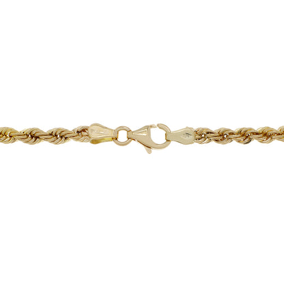 Exclusive 18K Yellow Gold Rope Bracelet — Side View