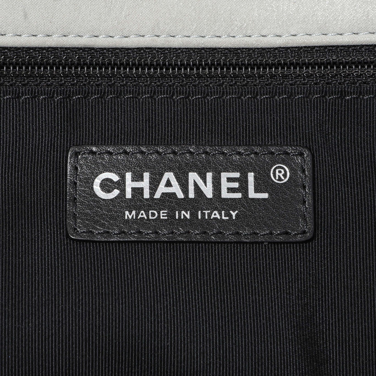 Exclusive Chanel Grey Quilted Iridescent Calfskin Leather Chic Quilt Flap Bag — Alternate View 9