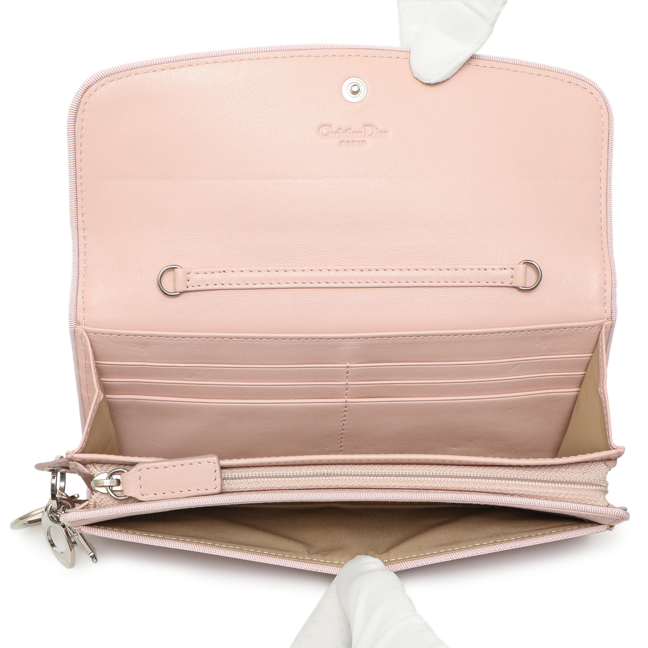 Exclusive Christian Dior Pink Monogram Chain Wallet — Alternate View 9