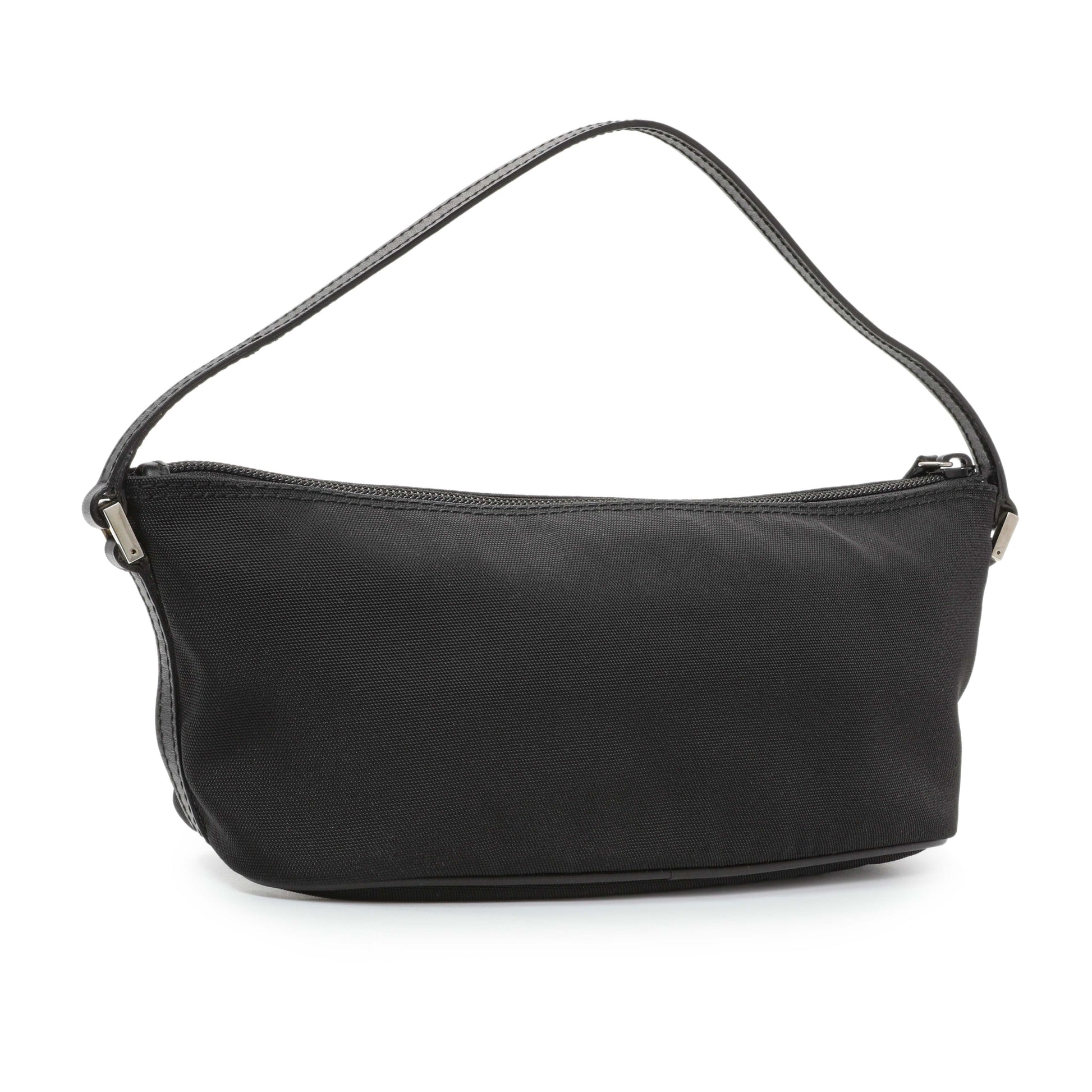 Exclusive Gucci Black Nylon Boat Pochette — Side View