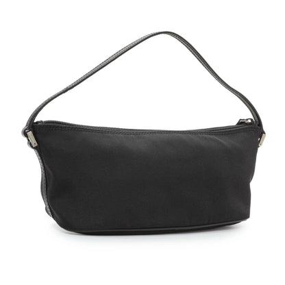 Exclusive Gucci Black Nylon Boat Pochette — Side View