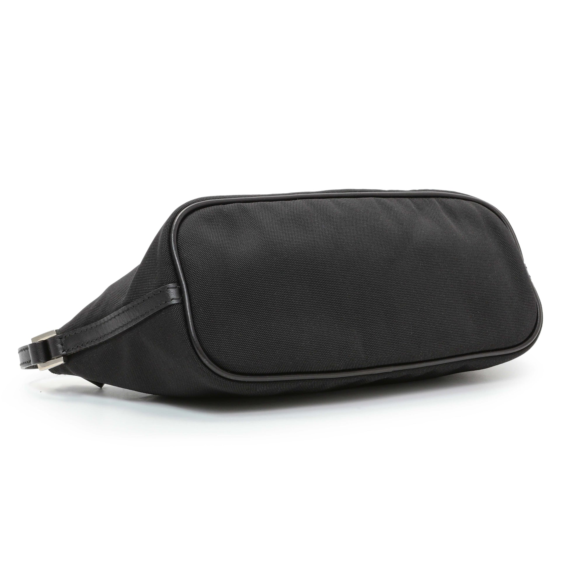 Exclusive Gucci Black Nylon Boat Pochette — Back View