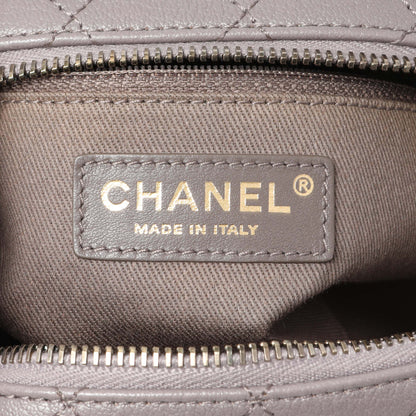 Exclusive Chanel Taupe Calfskin Coco Curve Vanity Case — Lifestyle View
