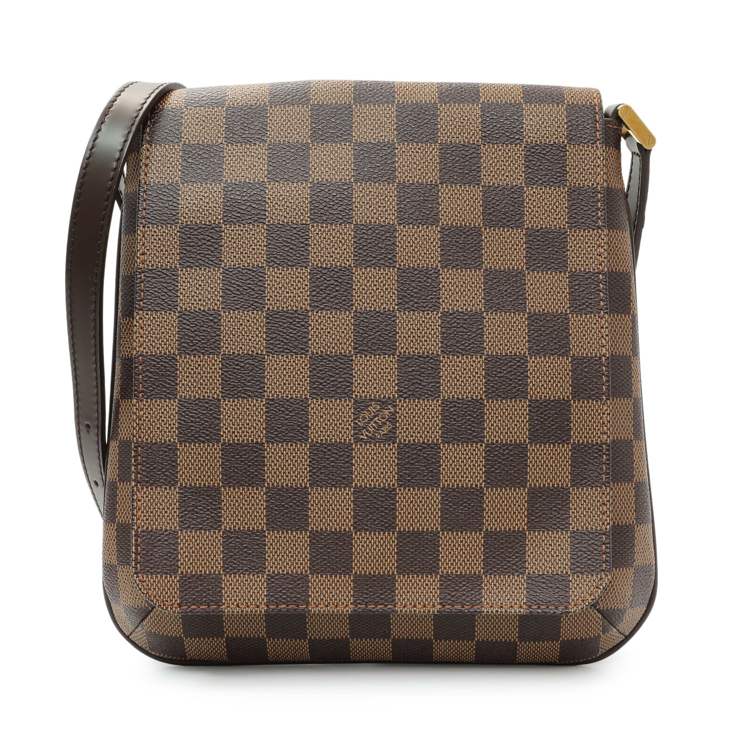 Exclusive Louis Vuitton Damier Ebene Musette Salsa — Front View