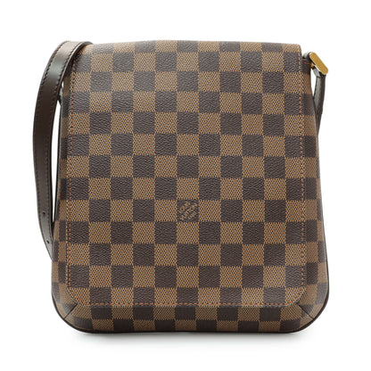 Exclusive Louis Vuitton Damier Ebene Musette Salsa — Front View