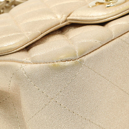 Exclusive Chanel Metallic Quilted Mini Square Flap — Top View