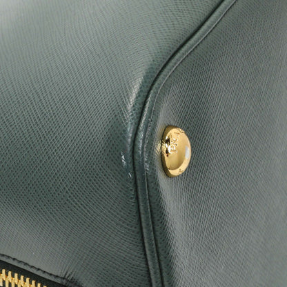 Exclusive Prada Green Saffiano Medium Promenade Tote — Lifestyle View
