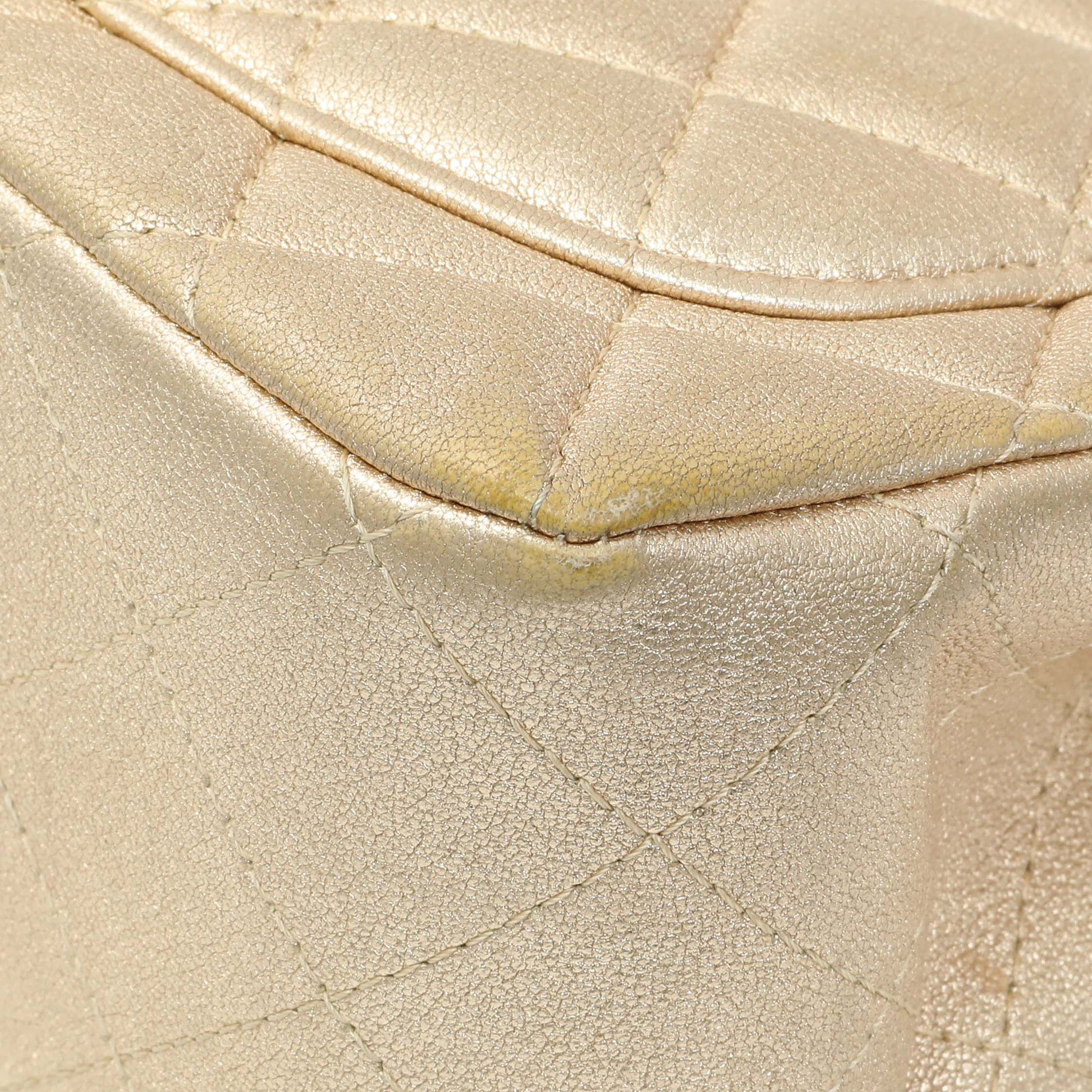 Exclusive Chanel Metallic Quilted Mini Square Flap — Alternate View 7