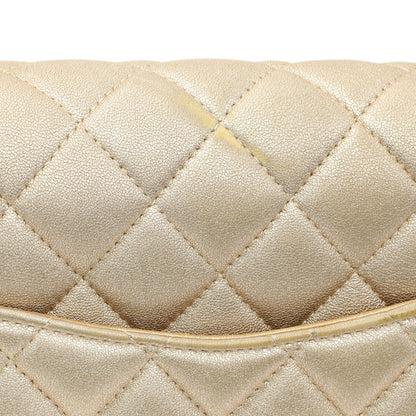 Exclusive Chanel Metallic Quilted Mini Square Flap — Alternate View 8