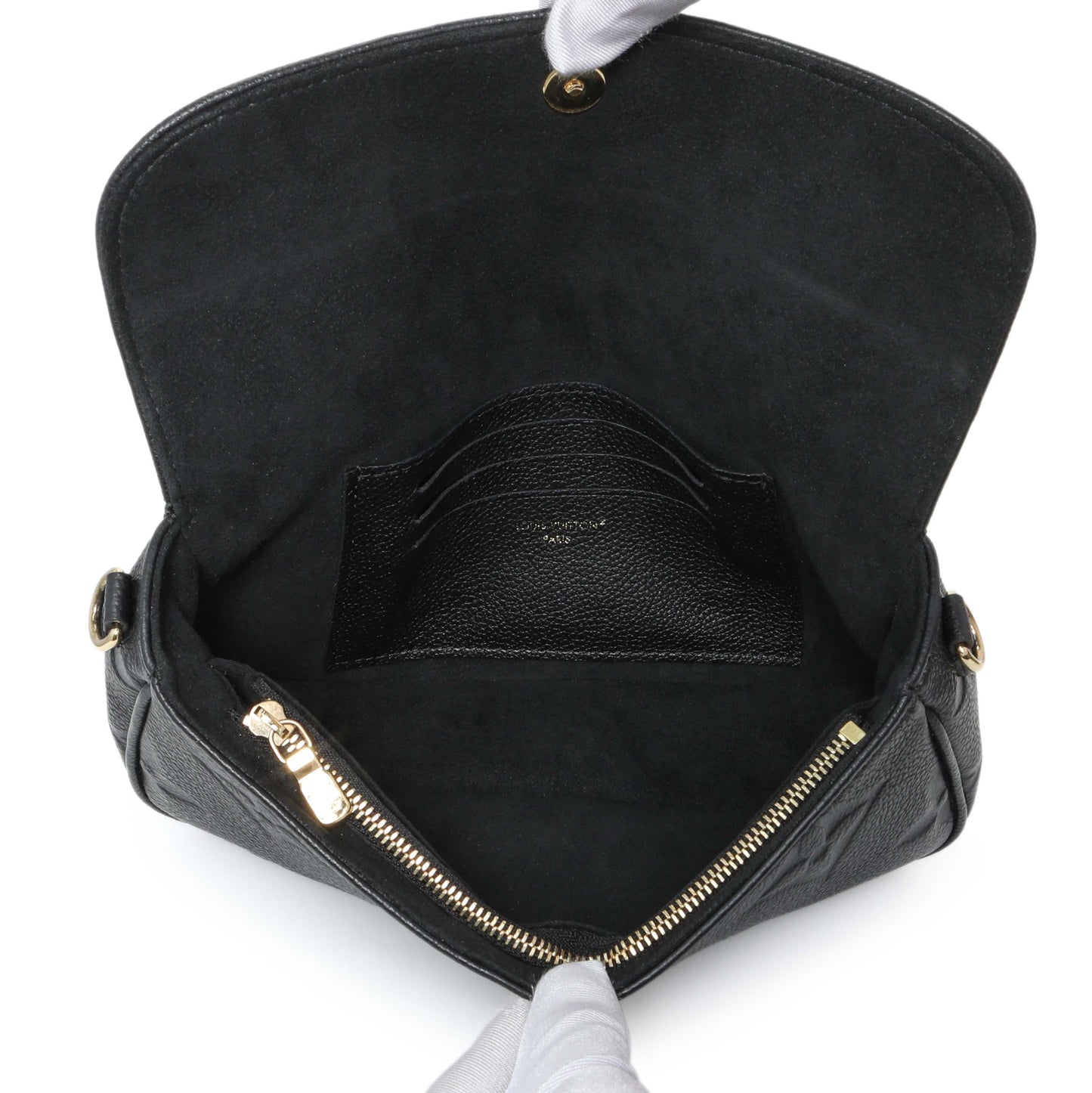 Exclusive Louis Vuitton Empreinte Monogram Giant Ivy Wallet On Chain — Top View