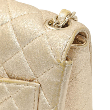 Exclusive Chanel Metallic Quilted Mini Square Flap — Alternate View 10