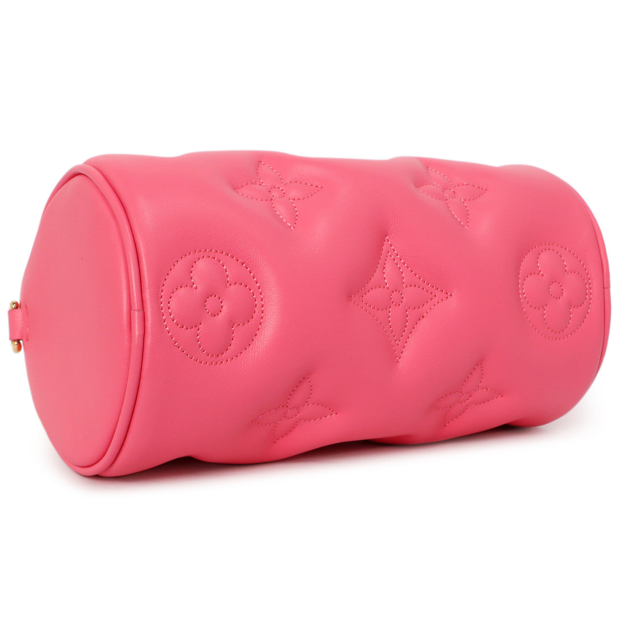 Exclusive Louis Vuitton Dragon Fruit Calfskin Papillon BB — Detail View