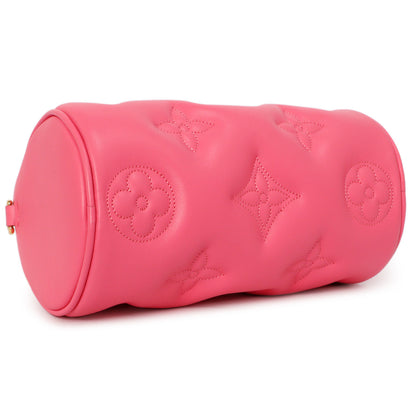 Exclusive Louis Vuitton Dragon Fruit Calfskin Papillon BB — Detail View