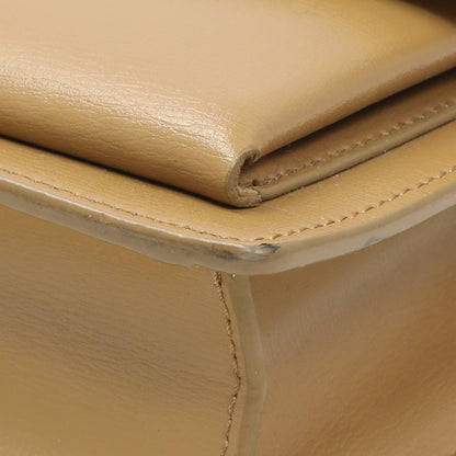 Exclusive Saint Laurent Beige Sunset Top Handle Bag — Detail View