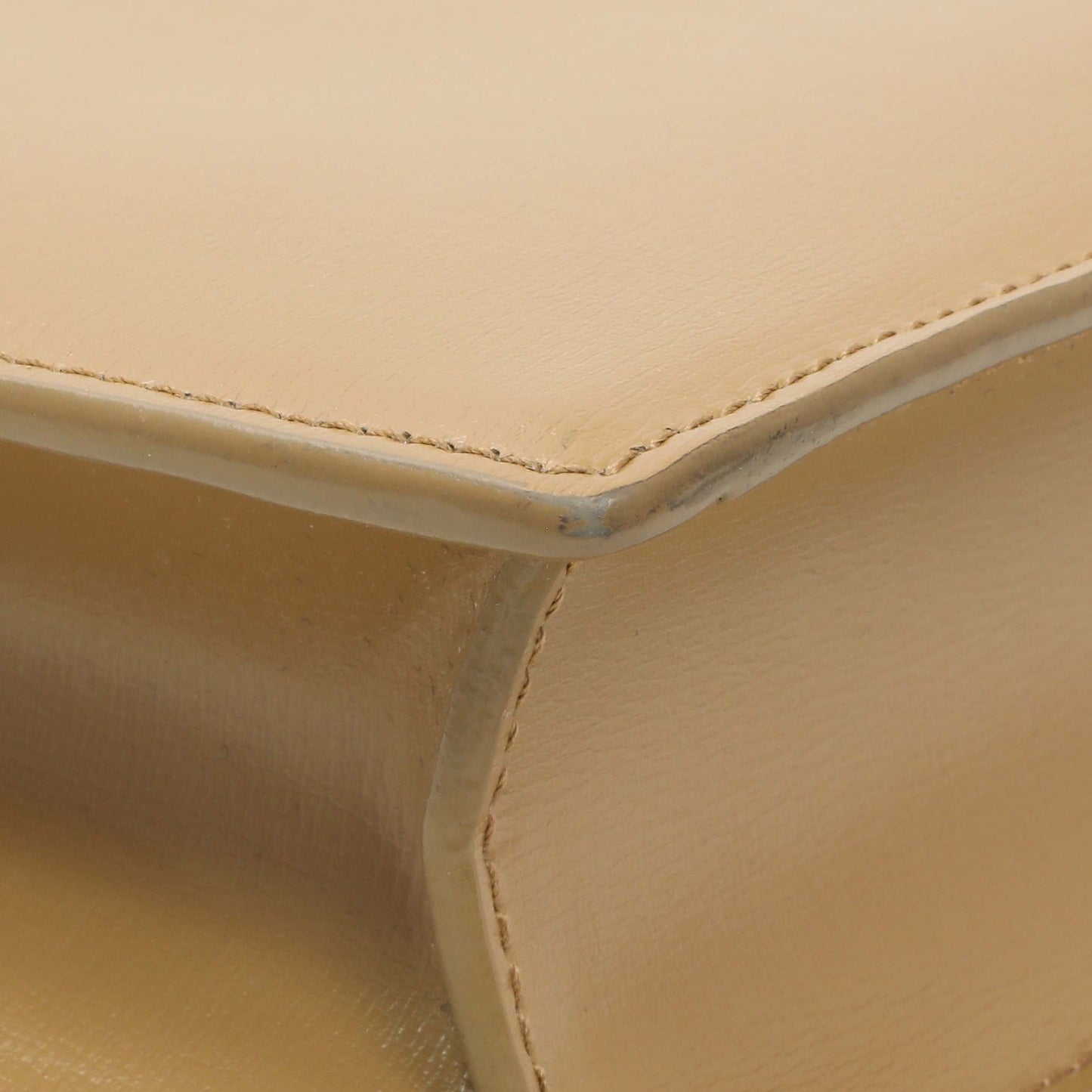 Exclusive Saint Laurent Beige Sunset Top Handle Bag — Lifestyle View