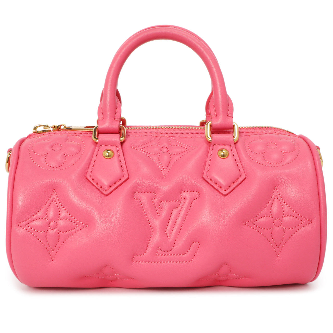 Exclusive Louis Vuitton Dragon Fruit Calfskin Papillon BB — Side View