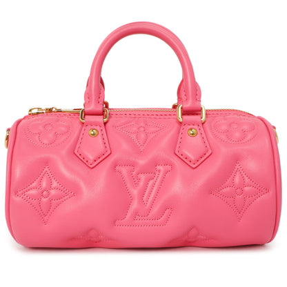 Exclusive Louis Vuitton Dragon Fruit Calfskin Papillon BB — Side View