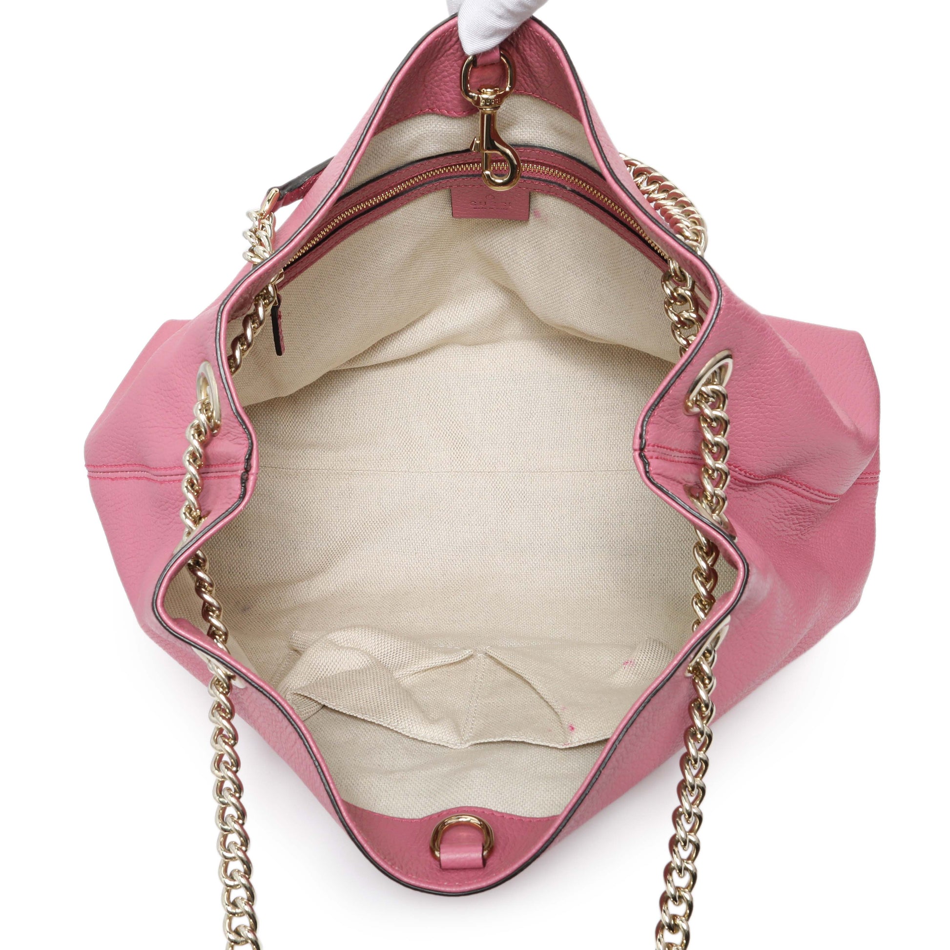Exclusive Gucci Pink Medium Soho Chain Shoulder Bag — Alternate View 8