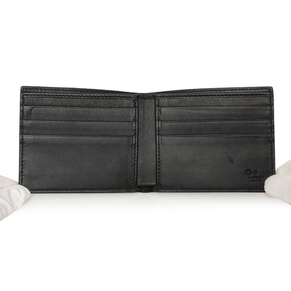 Exclusive Gucci Black Microguccissima Bi-Fold Wallet — Top View