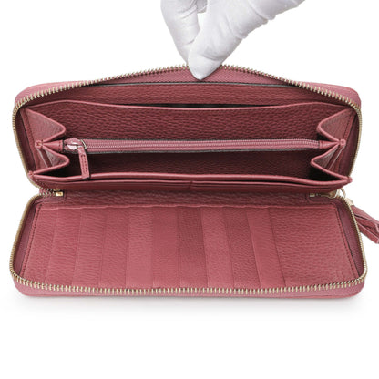 Exclusive Gucci Rose Pebbled Calfskin Soho Zip Around Wallet — Alternate View 8