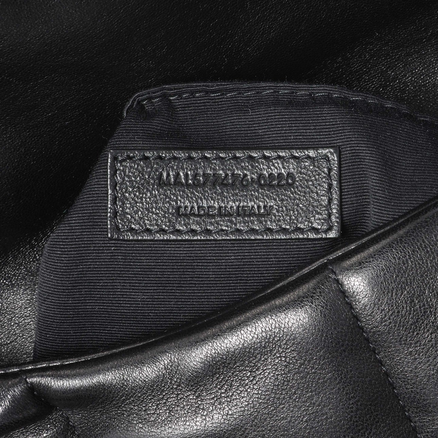 Exclusive Saint Laurent  Black Lambskin Small Loulou Puffer — Alternate View 10