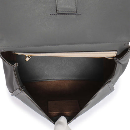 Exclusive Givenchy Storm Grey Calfskin Small Mystic Shoulder Bag — Top View
