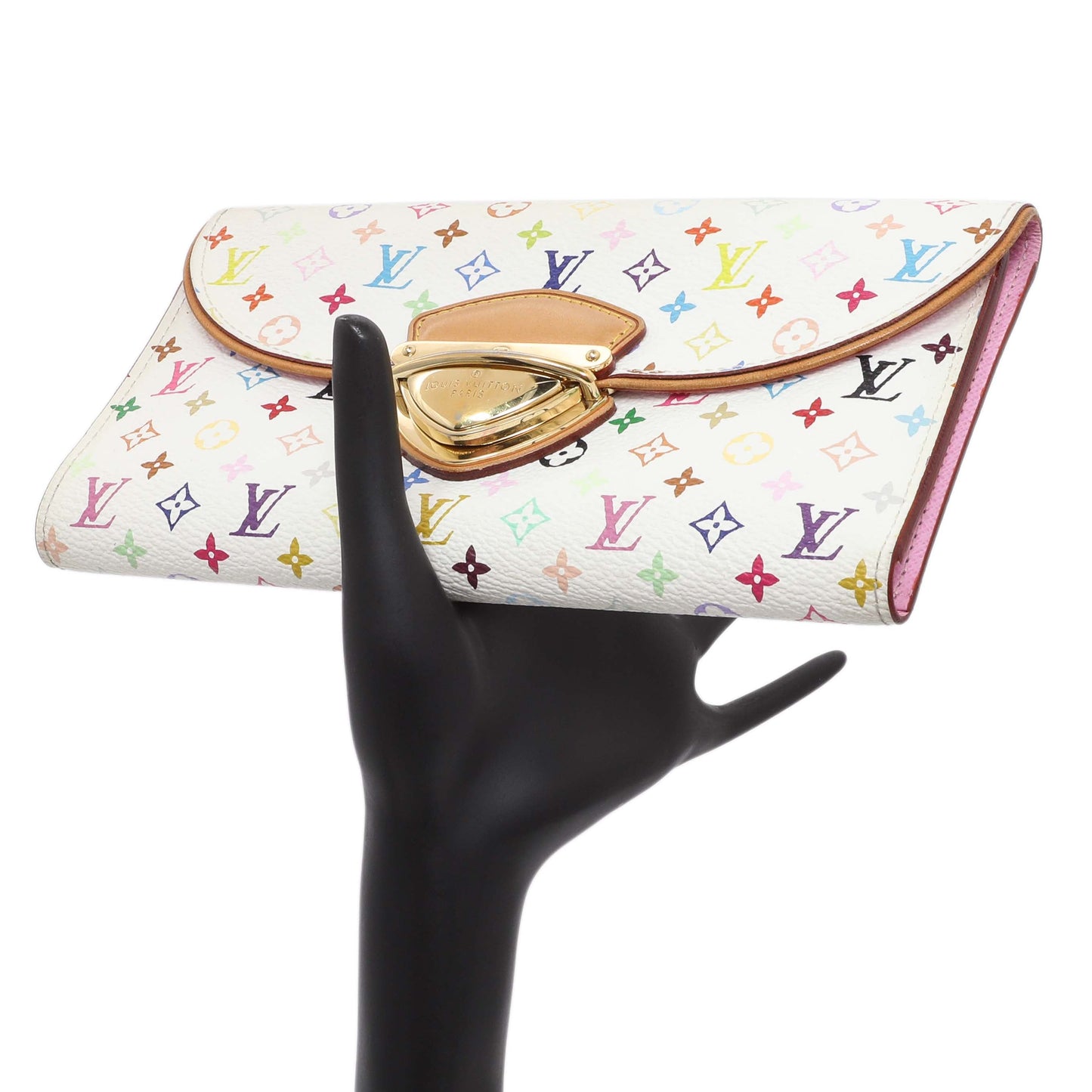 Exclusive Louis Vuitton White Monogram Multicolor Eugenie Wallet — Alternate View 12