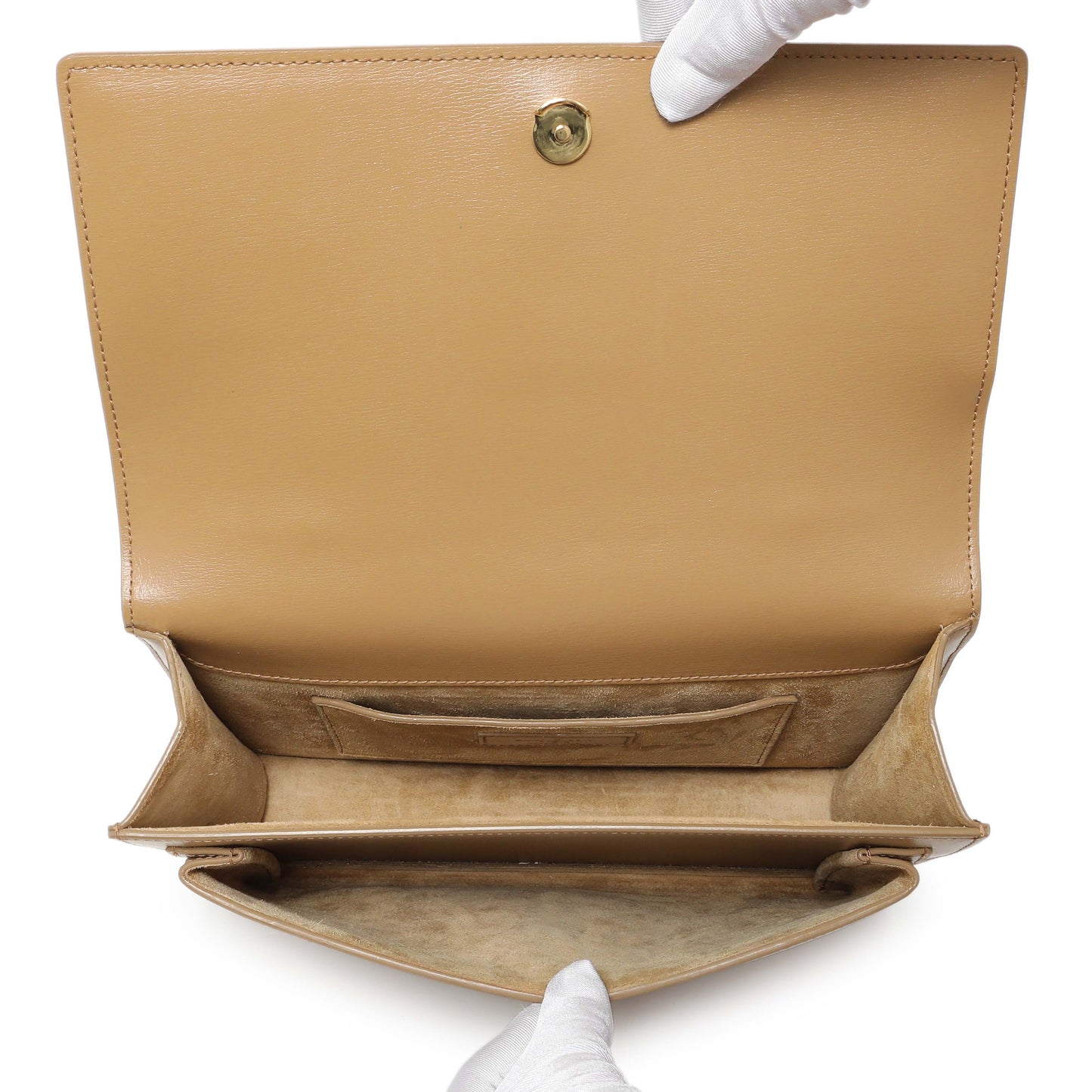 Exclusive Saint Laurent Beige Sunset Top Handle Bag — Alternate View 8