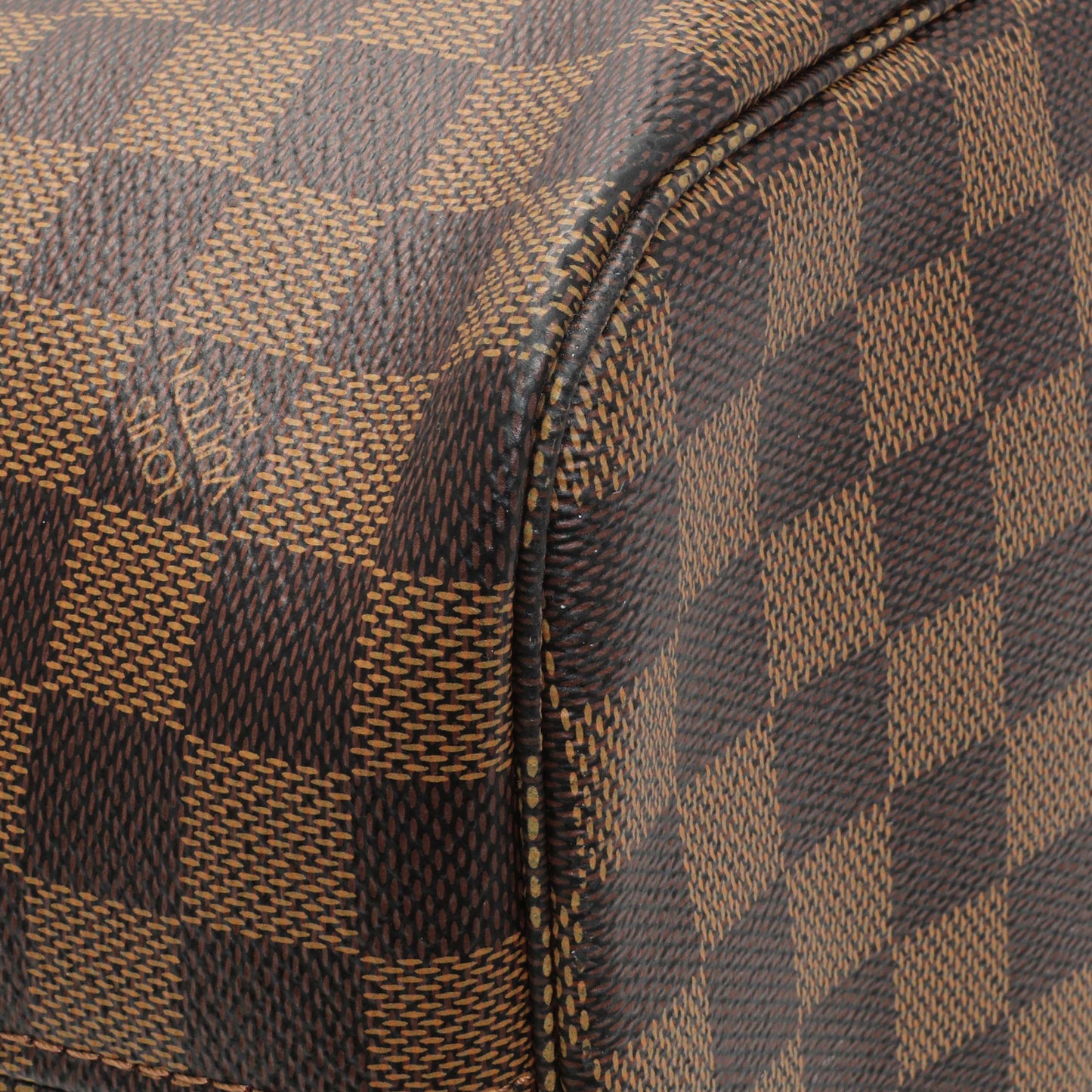 Exclusive Louis Vuitton Damier Ebene Neverfull MM — Top View