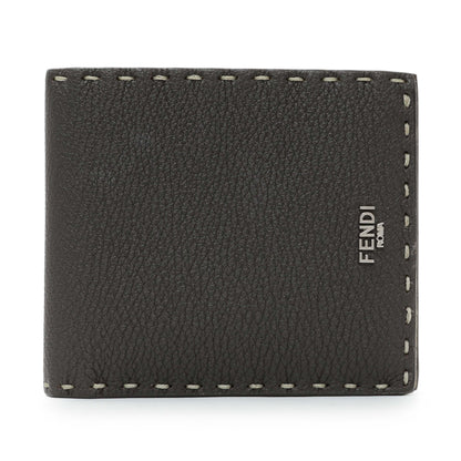 Exclusive Fendi Brown Cuoio Romano Selleria Wallet — Front View