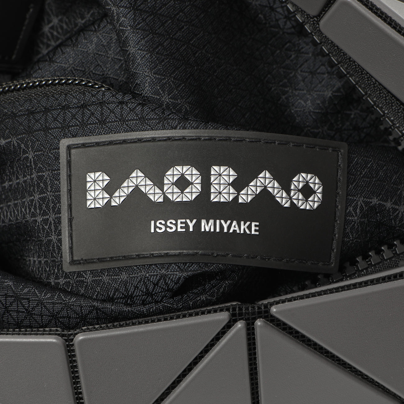 Exclusive Bao Bao Issey Miyake Matte Grey Carton Bag — Lifestyle View