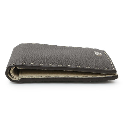 Exclusive Fendi Brown Cuoio Romano Selleria Wallet — Back View