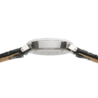 Exclusive Louis Vuitton Stainless Steel Diamond Tambour Slim Quartz QBB117 — Back View