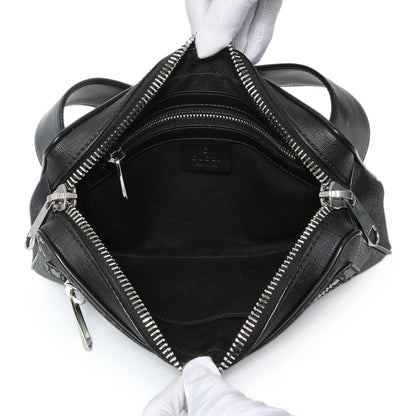 Exclusive Gucci Black GG Supreme Tigers Belt Bag — Top View