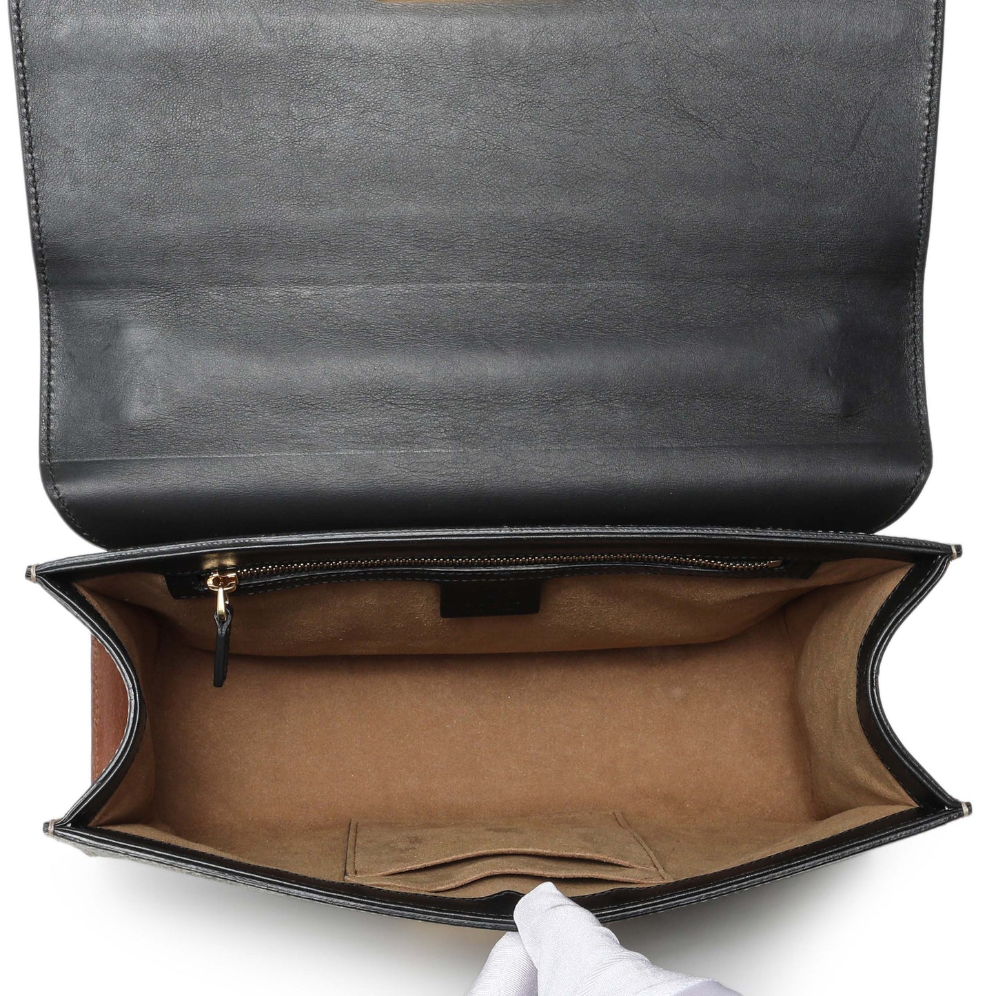 Exclusive Gucci GG Supreme Calfskin Medium Padlock Shoulder Bag — Alternate View 8