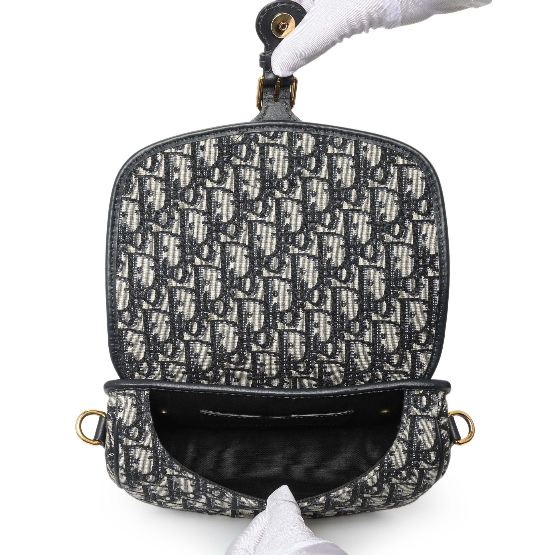 Exclusive Christian Dior Oblique Medium Bobby Flap — Top View