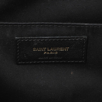 Exclusive Saint Laurent Black Patent Matelasse Monogram Mini Vicky Camera Bag — Alternate View 9
