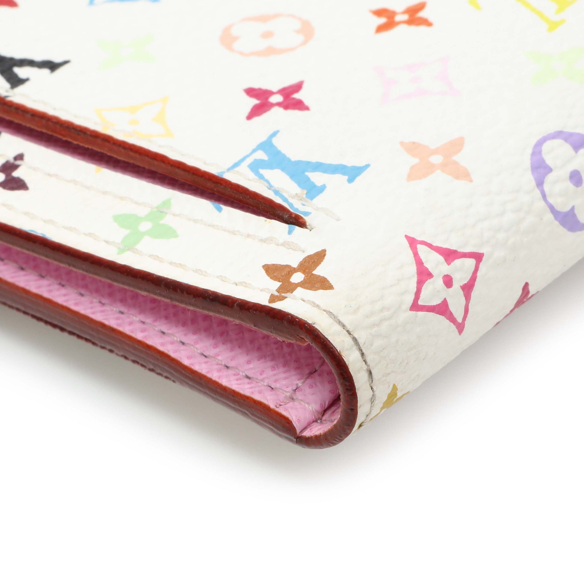 Exclusive Louis Vuitton White Monogram Multicolor Eugenie Wallet — Lifestyle View
