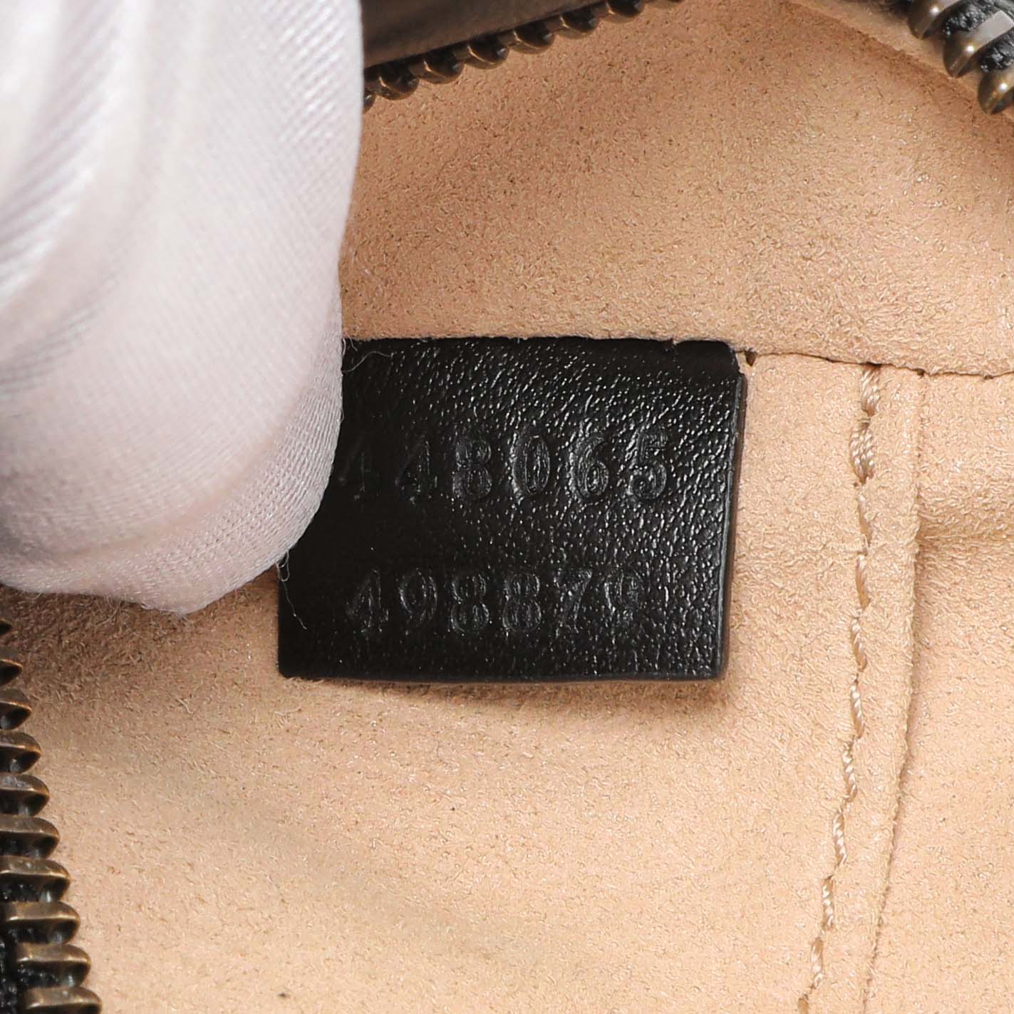 Exclusive Gucci Black Calfskin Matelasse Mini GG Marmont Chain Shoulder Bag — Alternate View 10