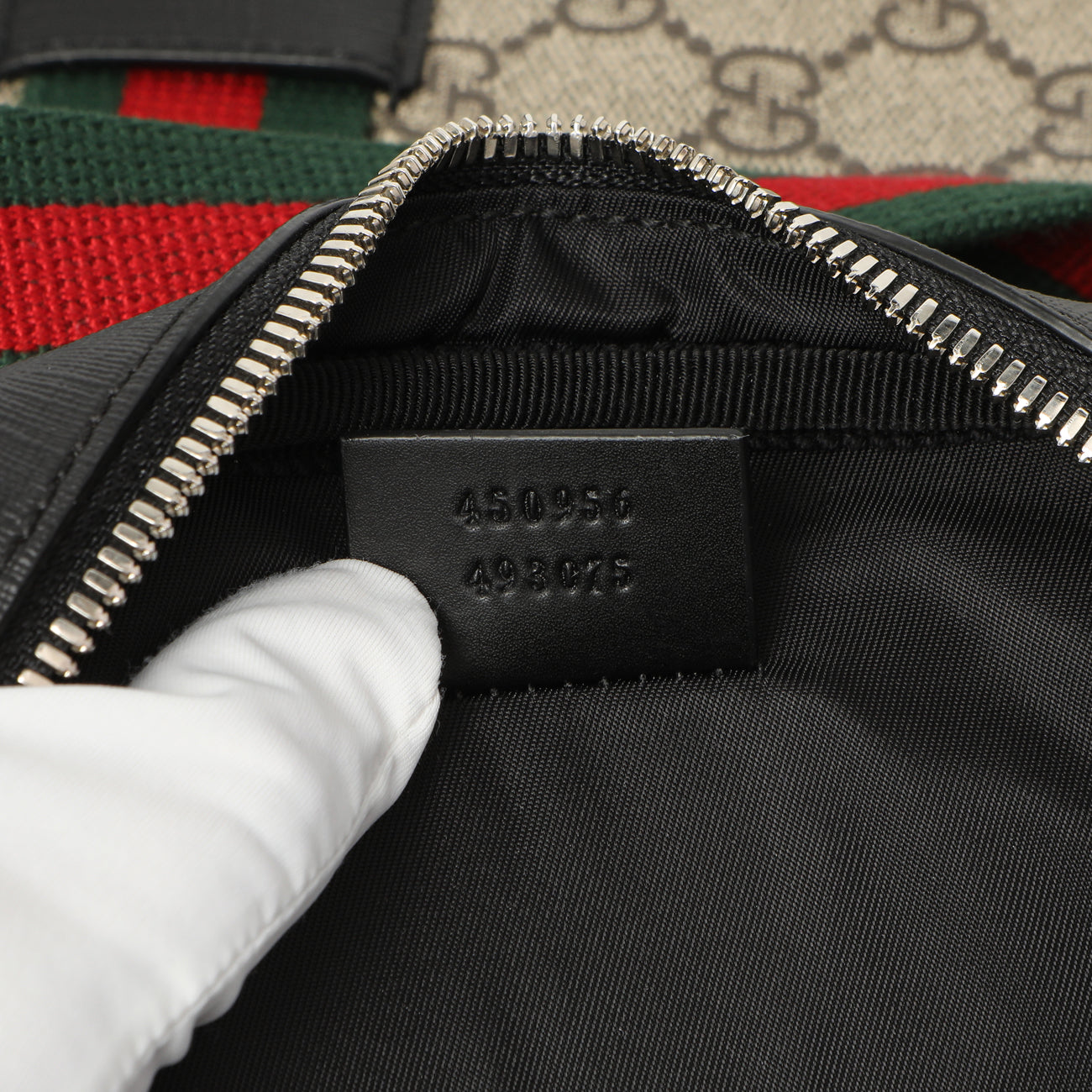 Exclusive Gucci GG Supreme Monogram Web Belt Bag — Alternate View 7