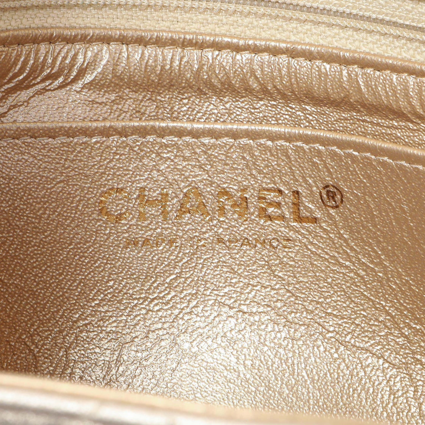 Exclusive Chanel Metallic Quilted Mini Square Flap — Alternate View 12
