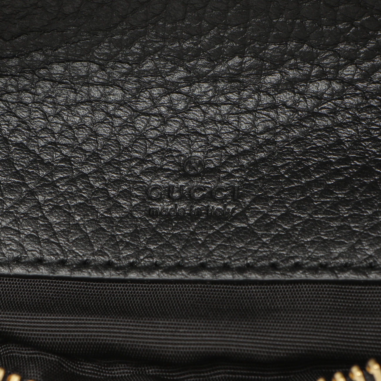 Exclusive Gucci Black Calfskin Super Mini Marmont Crossbody — Lifestyle View