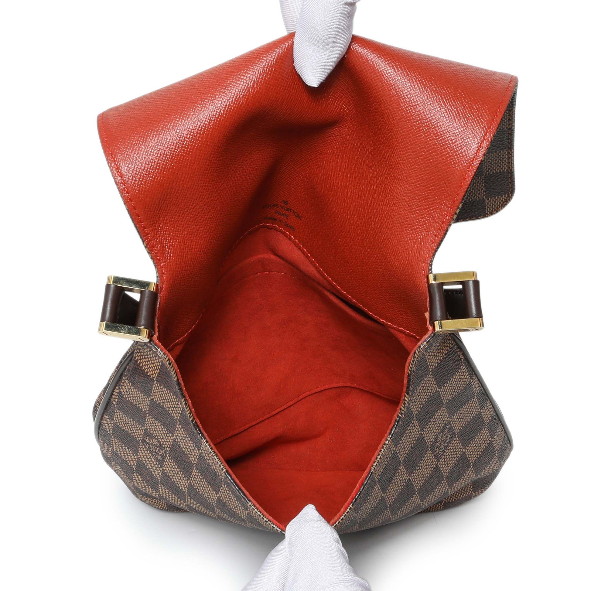 Exclusive Louis Vuitton Damier Ebene Musette Salsa — Top View