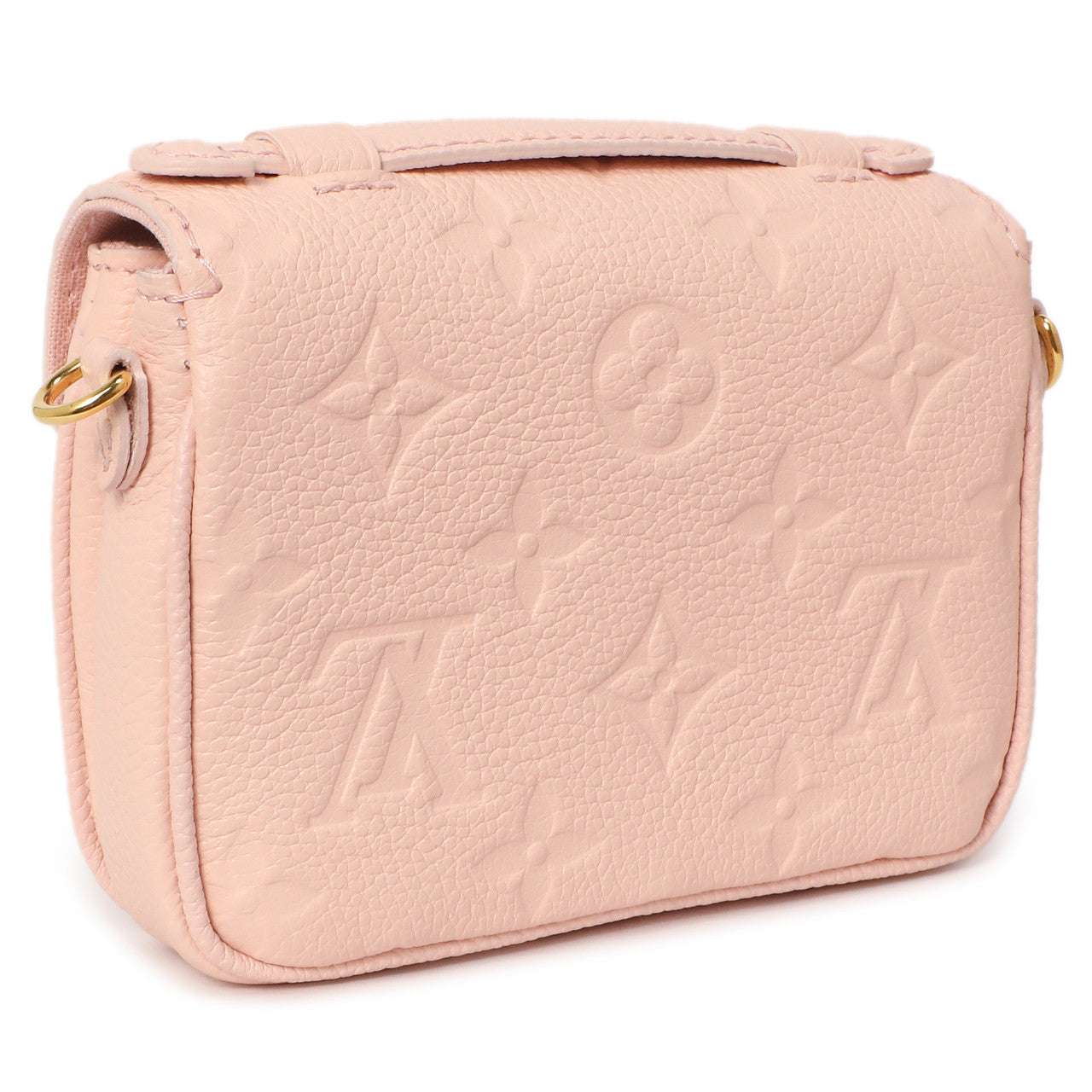 Exclusive Louis Vuitton Pink Empreinte Micro Metis — Side View
