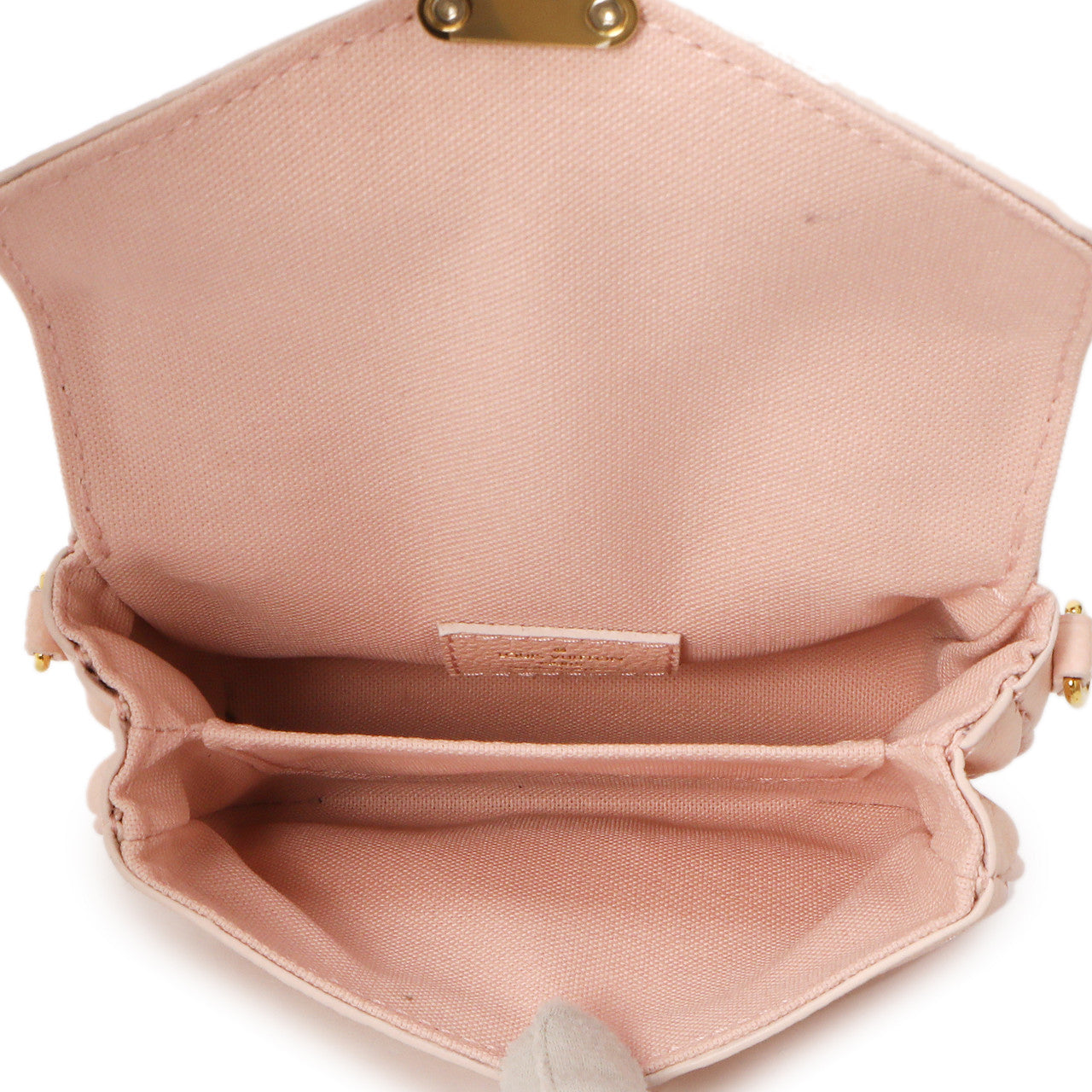Exclusive Louis Vuitton Pink Empreinte Micro Metis — Top View
