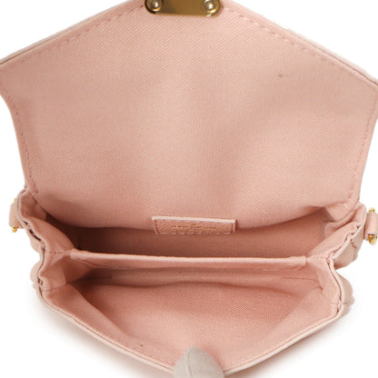 Exclusive Louis Vuitton Pink Empreinte Micro Metis — Top View
