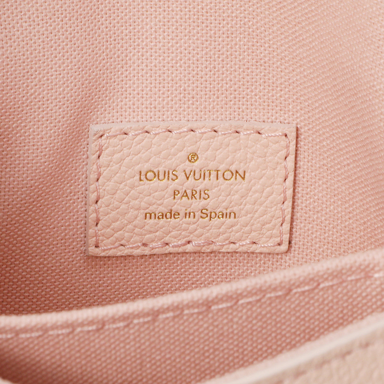 Exclusive Louis Vuitton Pink Empreinte Micro Metis — Detail View
