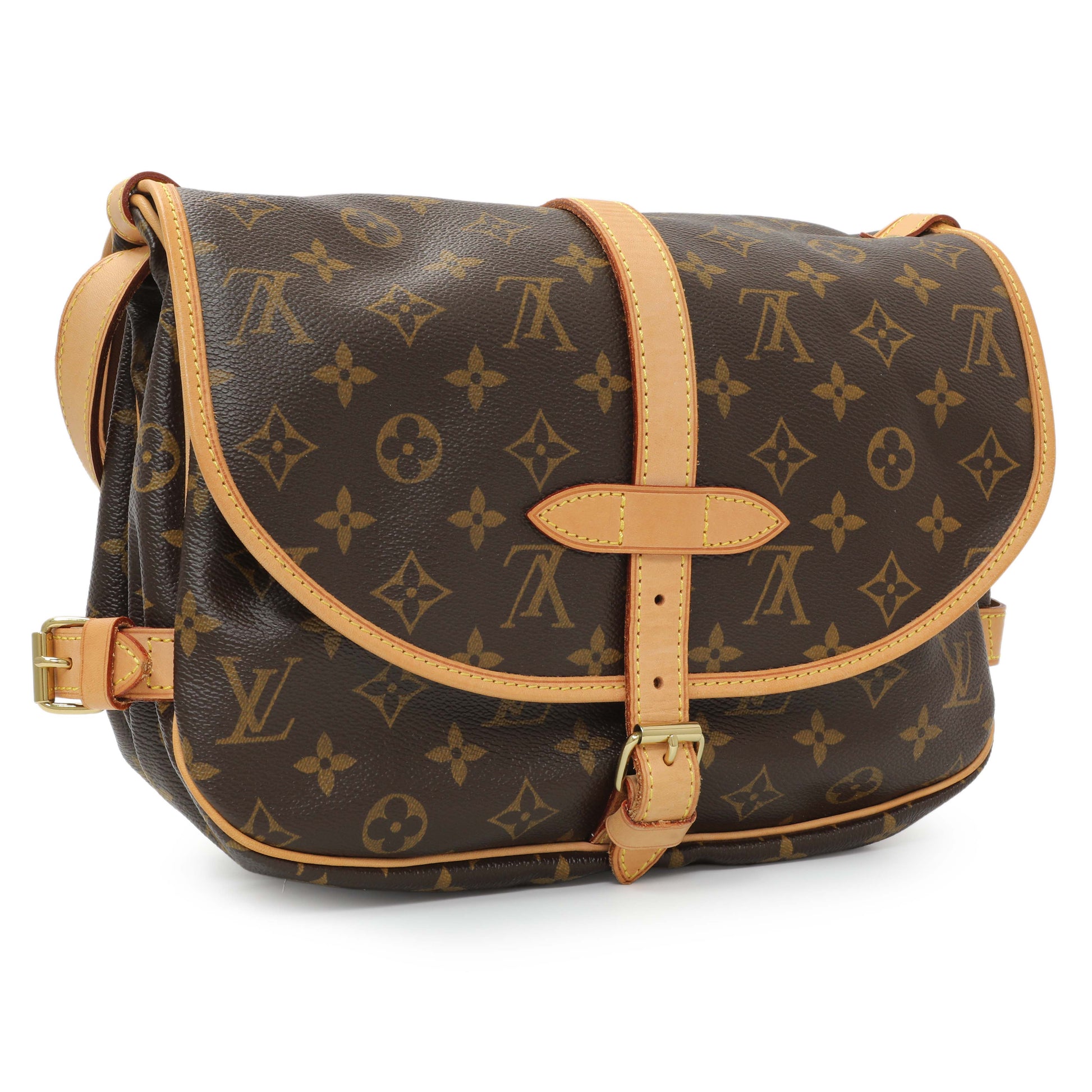 Exclusive Louis Vuitton Monogram Saumur 30 — Side View