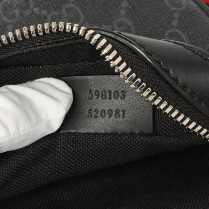 Exclusive Gucci Black GG Supreme Monogram Mini Messenger — Alternate View 7